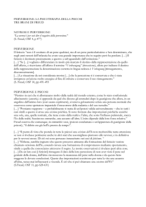 PERVERSIONE: LA PSICOTERAPIA DELLA PSICOSI TRE BRANI