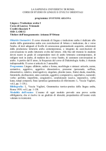 LA SAPIENZA UNIVERSITA` DI ROMA CORSI DI STUDIO IN