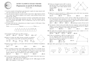 Preparazione ai Giochi di Archimede