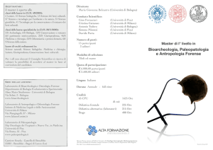 Bioarcheologia, Paleopatologia e Antropologia Forense