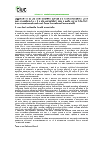 Italiano B2. Modello comprensione scritta