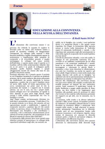 educazione alla convivenza nella scuola dell`infanzia