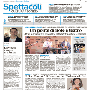 Un ponte di note e teatro