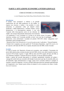 Crisi Economica e Finanziaria