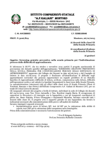 avviso screening dsa - Istituto Comprensivo di Montoro Superiore