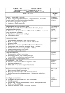 classe 3 bso - scienze sociali programma effettivamente svolto as