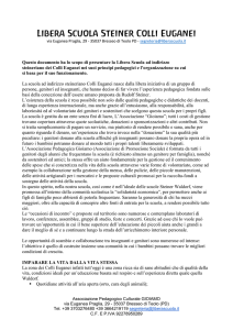 Presentazione Libera Scuola Steiner Colli Euganei