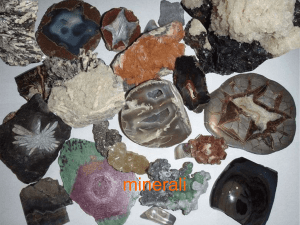 minerali - Istituto Ven. A. Luzzago