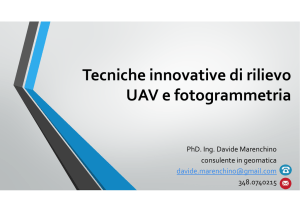 Tecniche innovative di rilievo UAV e fotogrammetria