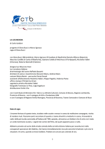 1 LA LOCANDIERA di Carlo Goldoni progetto di Elena Bucci e