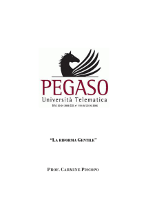 la riforma gentile prof . carmine piscopo
