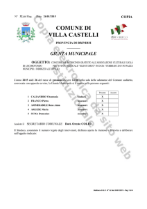 COMUNE DI VILLA CASTELLI
