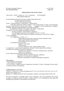 (Mestre) As 2013/2014 Prof. Donatella POZZI Classe 1H