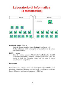 Presentazione del Laboratorio di Informatica e delle Aule C2-C3