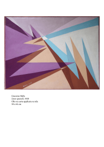 Giacomo Balla Linee spaziali, 1920 Olio su carta applicata su tela