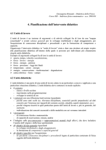 4. Pianificazione dell`intervento didattico