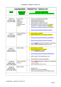 Calendario Gioco LIS - Po-Net