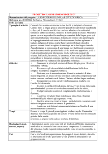 PROGETTO “LABORATORIO DI GRECO” Denominazione del
