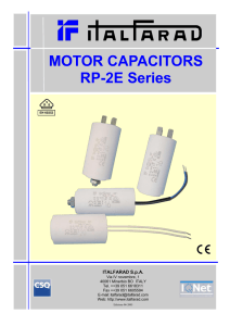 MOTOR CAPACITORS RP