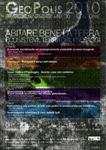GEOPOLIS 2010 GEOPOLIS 2010 ABITARE BENE LA TERRA