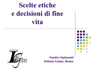 LA PRESA IN CARICO DELLE MALATTIE CRONICHE Dalla