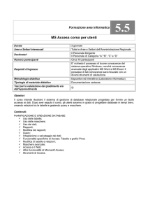MS Access corso per utenti