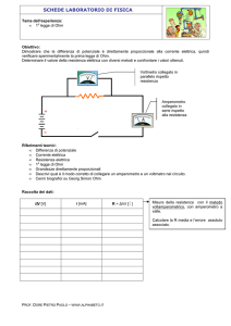 Verifica della I legge di Ohm