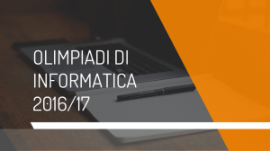 OLIMPIADI DI INFORMATICA 2016/17