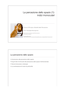 La percezione dello spazio