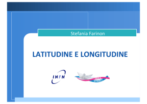 LATITUDINE E LONGITUDINE