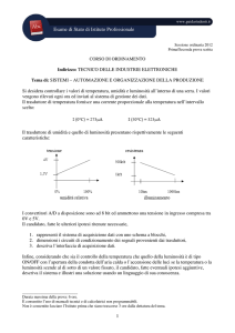 Tracce sistemi automazione e organizzazione della produzione