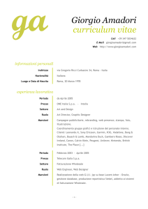 Giorgio Amadori curriculum vitae