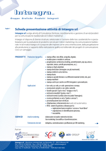 Scheda presentazione attività di Intaegra srl