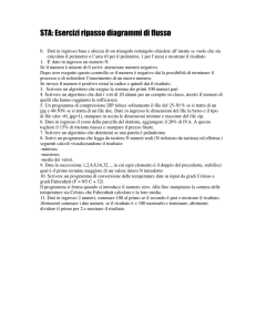 STA: Esercizi ripasso diagrammi di flusso