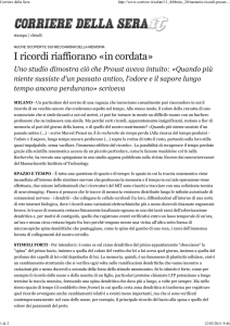 I ricordi riaffiorano «in cordata