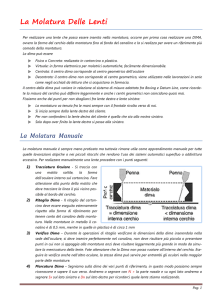 La molatura delle lenti