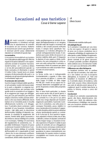Locazioni ad uso turistico