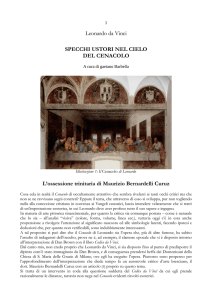 Leonardo da Vinci SPECCHI USTORI NEL CIELO DEL CENACOLO