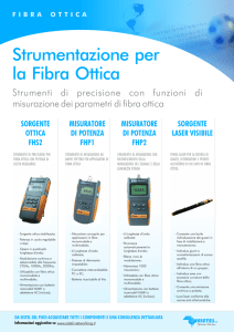 Strumenti di Misura Fibra Ottica