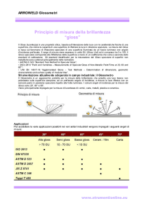 misura della brillantezza in gloss