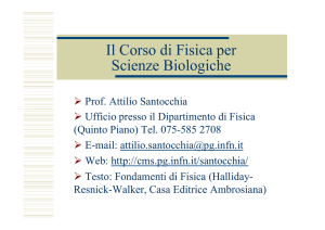 Il Corso di Fisica per Scienze Biologiche