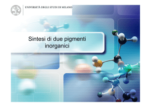 Sintesi Pigmenti
