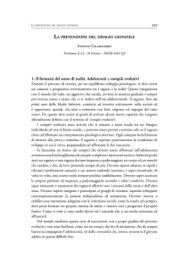 La prevenzione del disagio giovanile