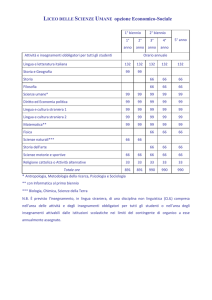 Scienze Umane opz. Econ. Sociale