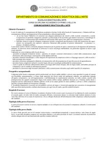 dipartimento di comunicazione e didattica dell`arte