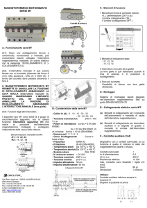 MAGNETOTERMICO MOTORIZZATO SERIE MT E.