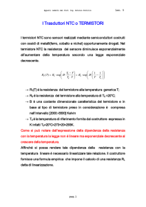 I Trasduttori NTC o TERMISTORI - Materiale