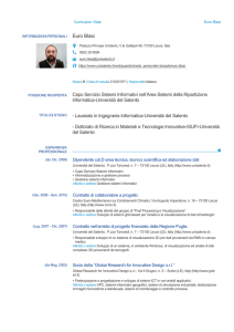 Euro Blasi - Università del Salento