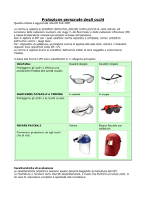Protezione personale degli occhi
