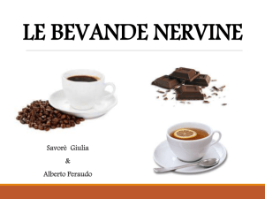 le bevande nervine - Istituto "Albert"